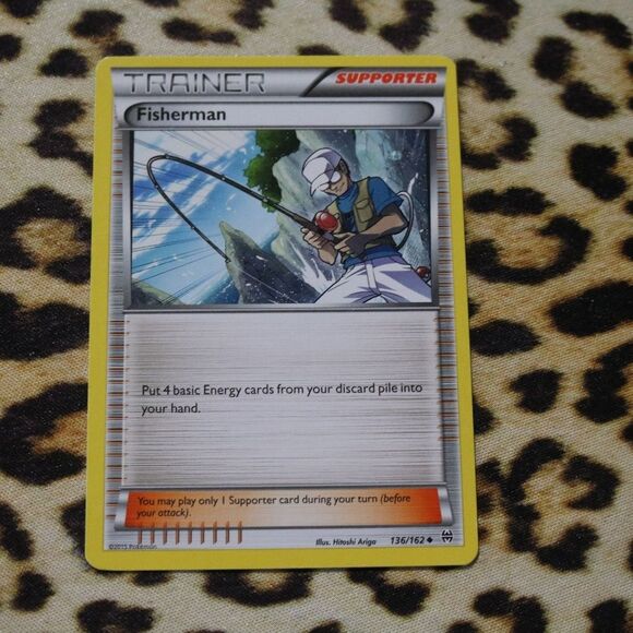 Fisherman 136/162 Pokemon Card - Picture 1 of 1